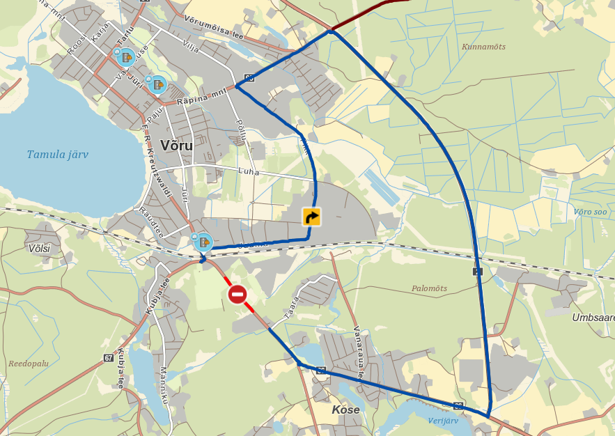 Õppuse ajal suletud teelõik.png