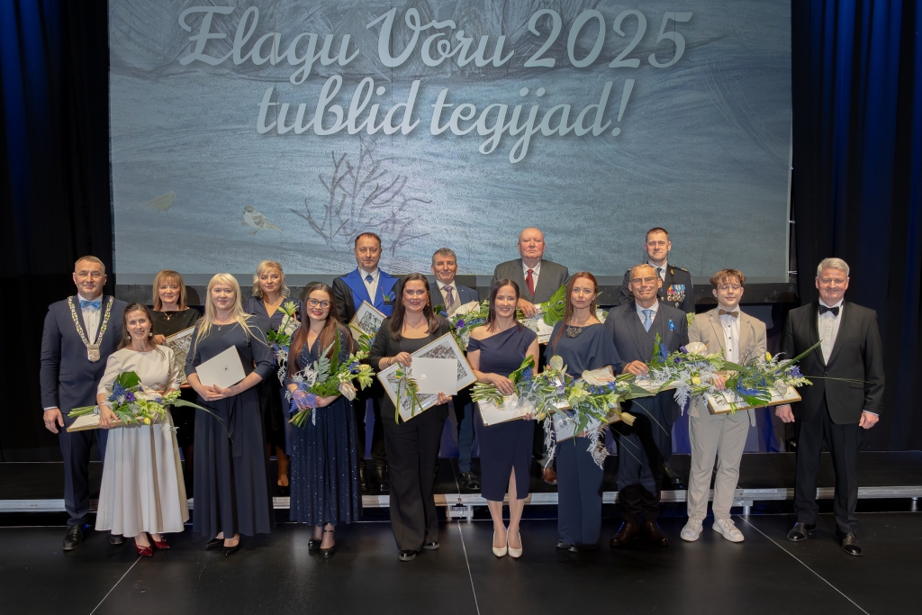 Voru linna EV 108 aastapaevale puhendatud pidulik vastuvott